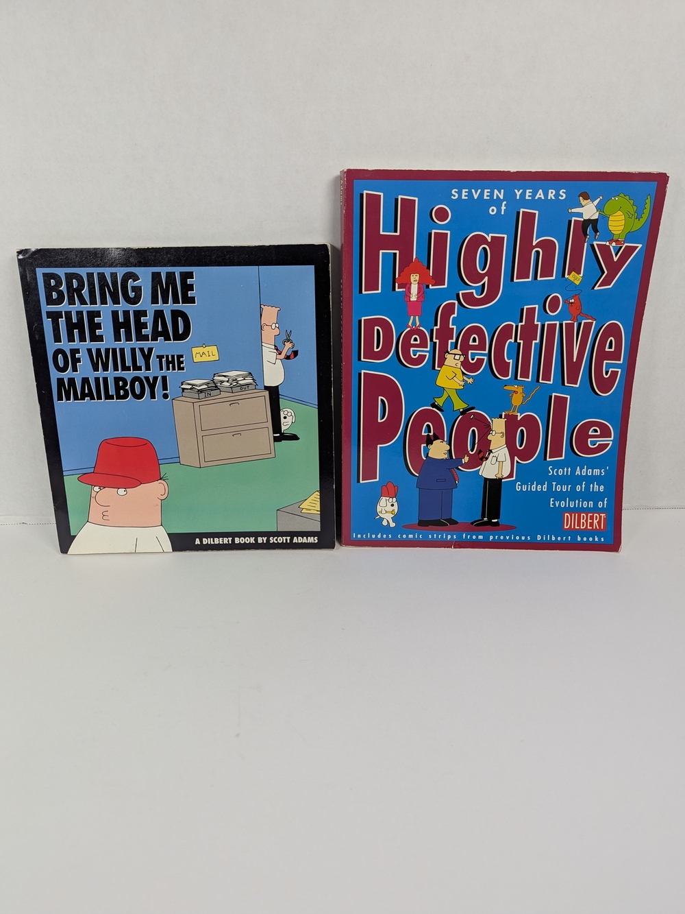 VTG Dilbert Scott Adams Book Bundle Bring Me the Head + 7 Years Highly Defective